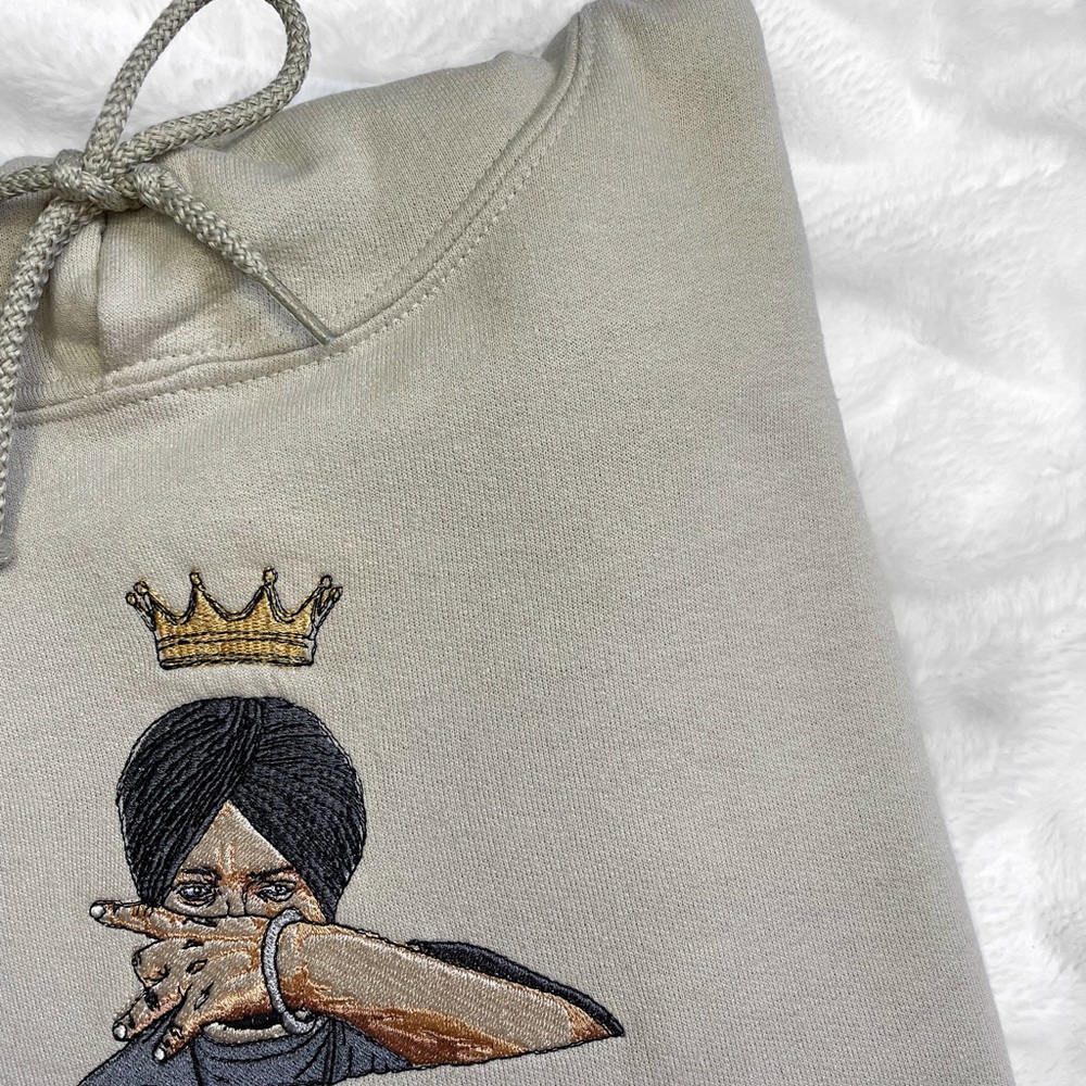 Sidhu Moosewala x Crown Custom Embroidered Sweater